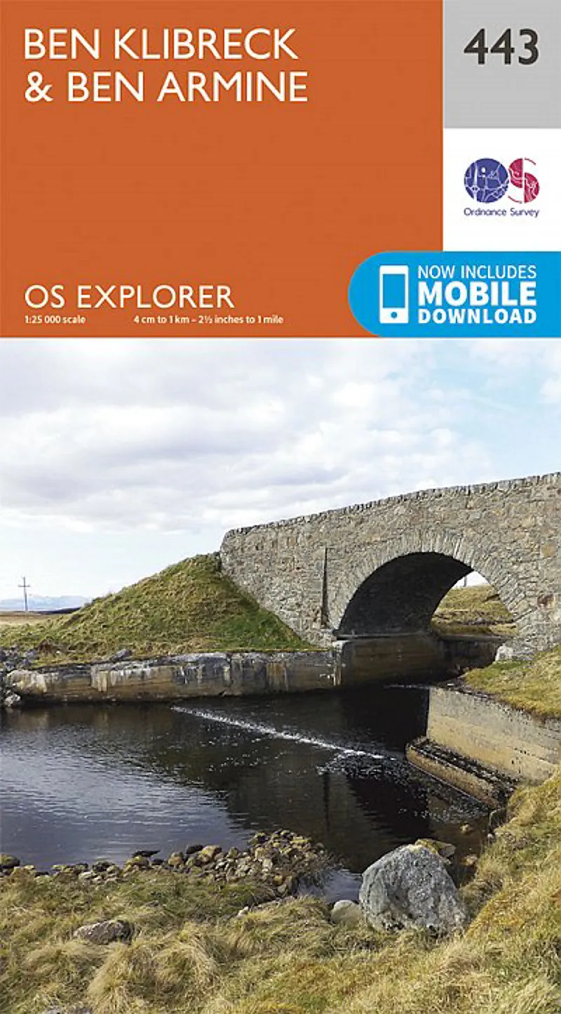 OS Explorer Map 443 - Ben Klibreck and Ben Armine